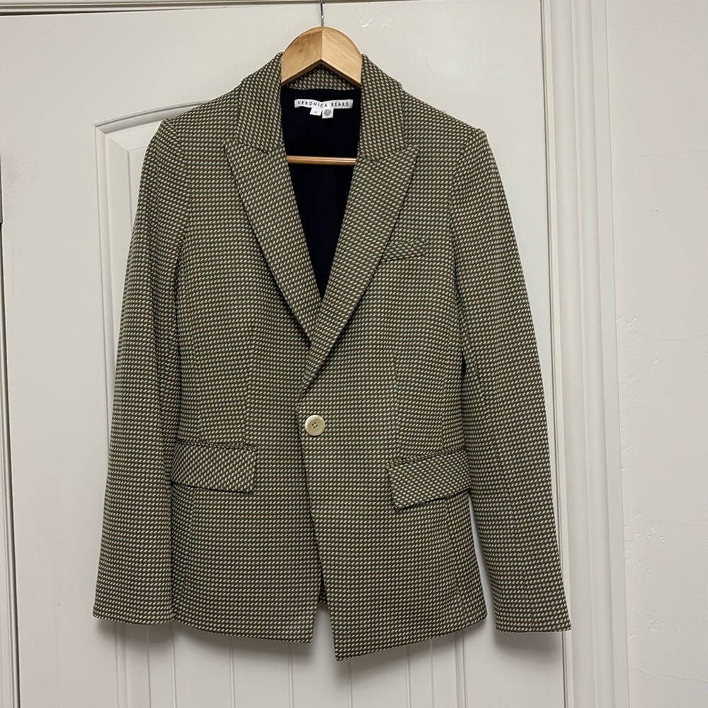 Veronica Beard Women's Zeo Geo Knit Blazer| size 6